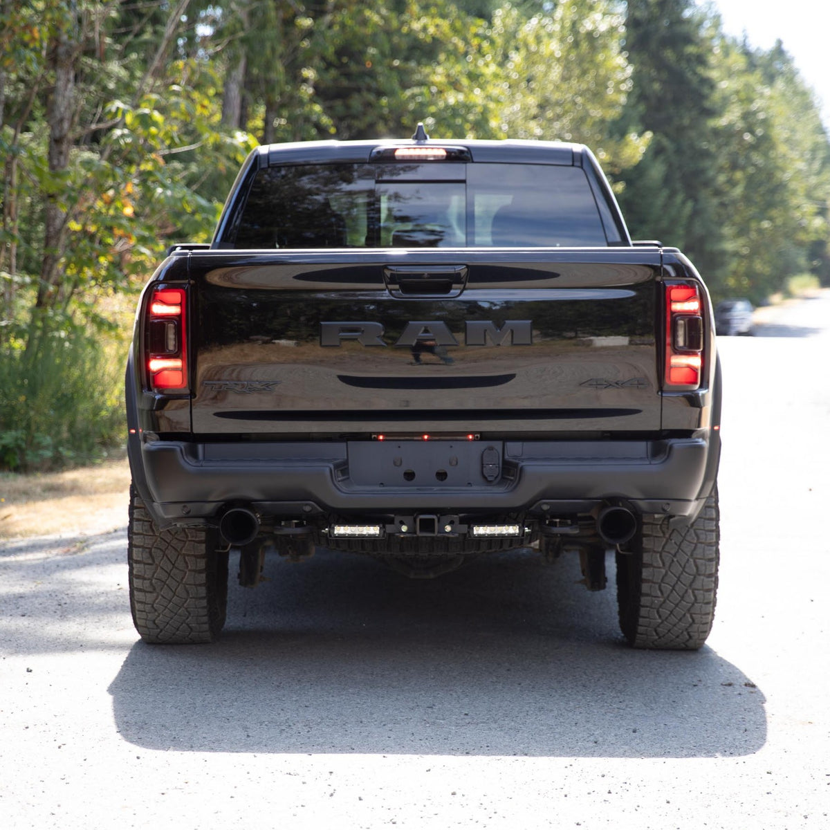 Reverse Lights For TRX And 5th Gen 1500's Running Our Tow Hook Brackets