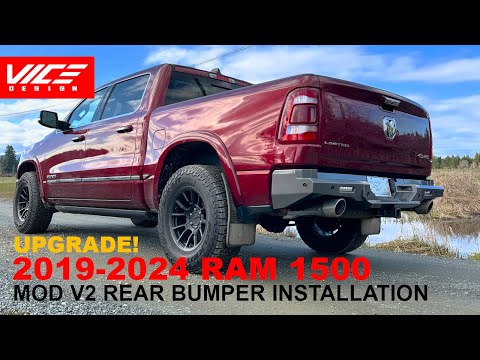 High Clearance MOD V2 Rear Bumper, 2019 - 2024 RAM 1500 DT & Rebel