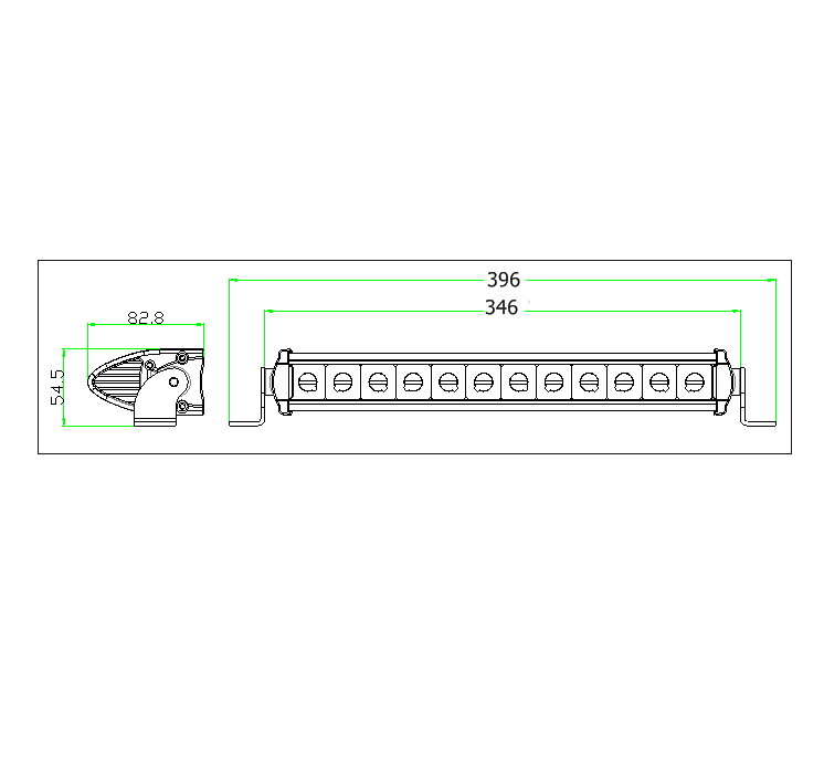 CLEARANCE | Speed Demon 8" Single Row Light Bar - SRS8